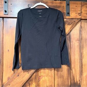 Liz Claiborne black long sleeve top
